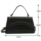 Elegant small leather crossbody bag