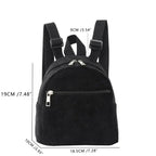 Mini corduroy backpack with adjustable straps