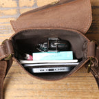 Leather crossbody bag