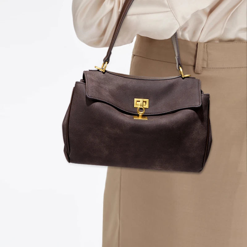 Timeless suede handbag