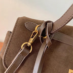 Chic suede handbag for work and city style
