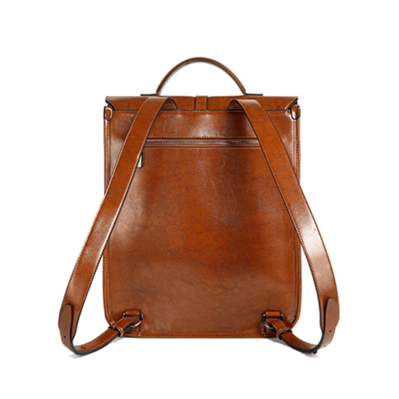 Classic leather satchel