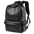 Large leather backpack for men