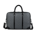 Designer-inspired leather laptop briefcase