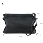 Classic leather clutch