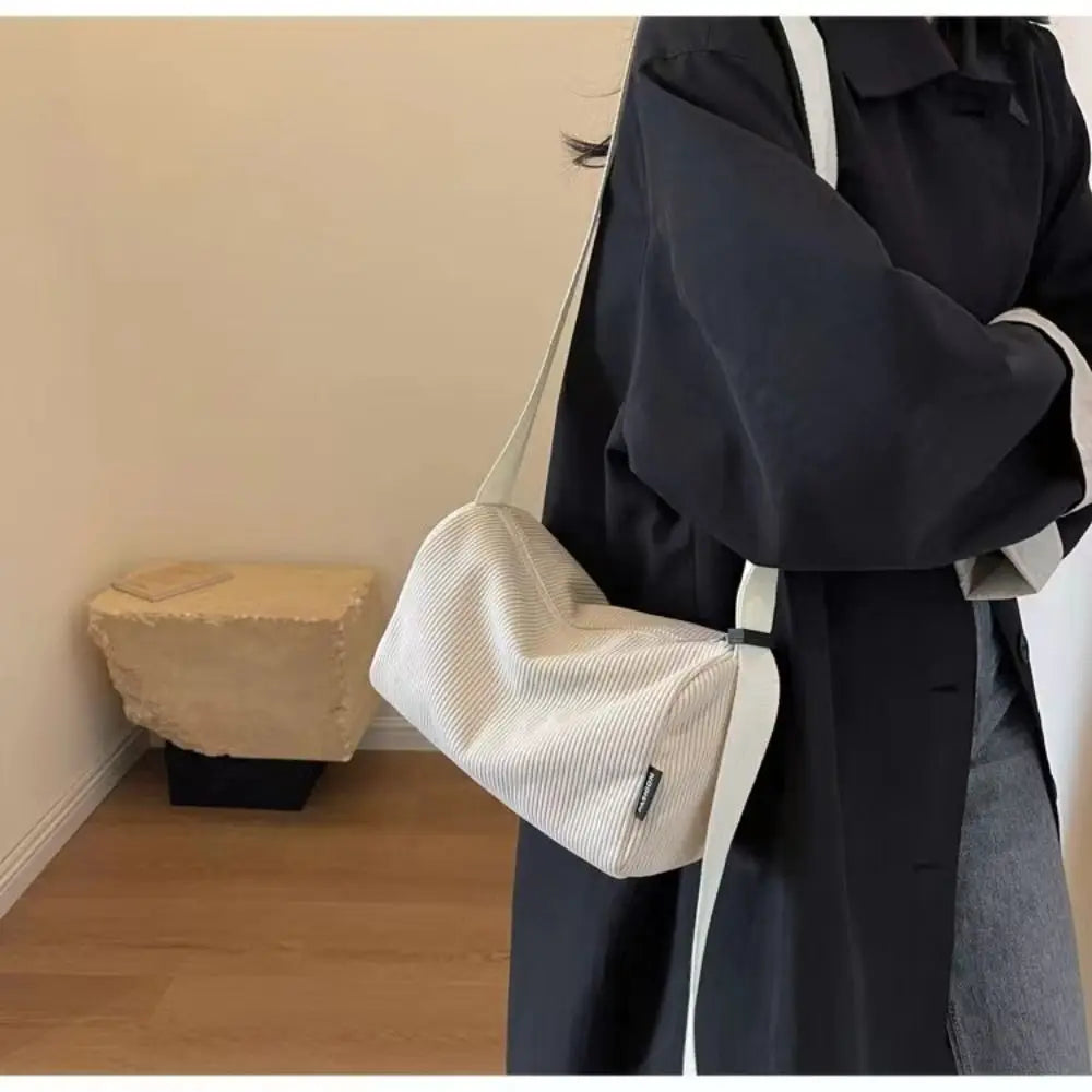 Corduroy handbag for women