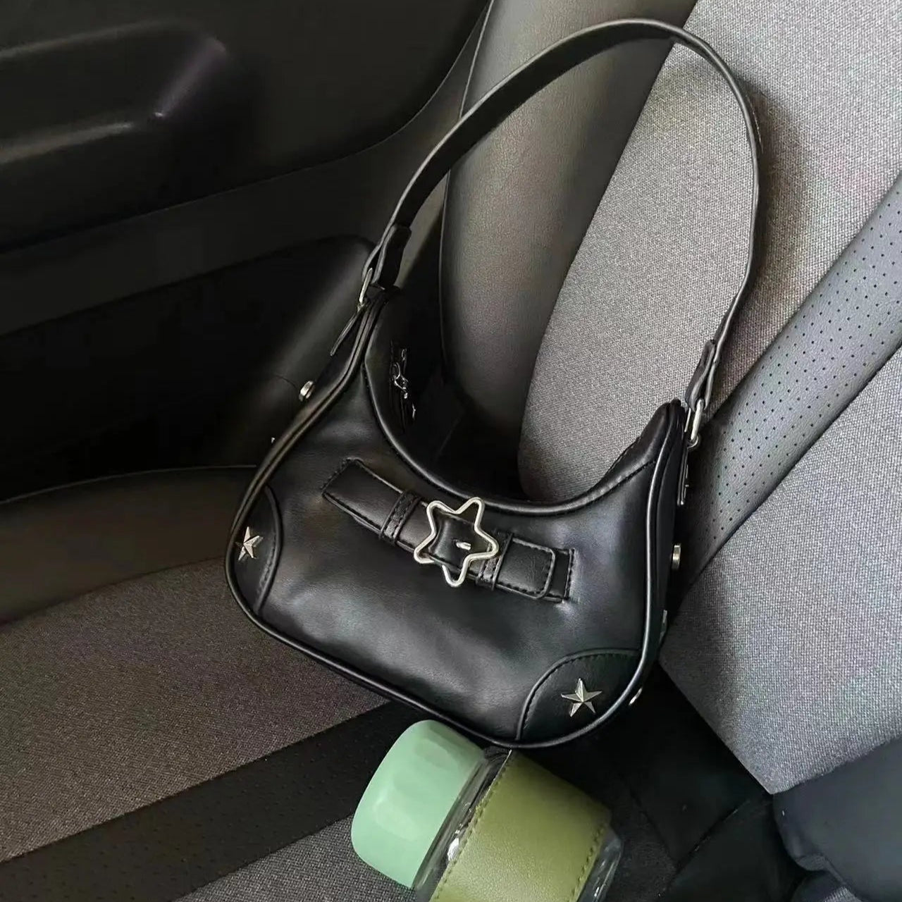 Retro leather sling bag