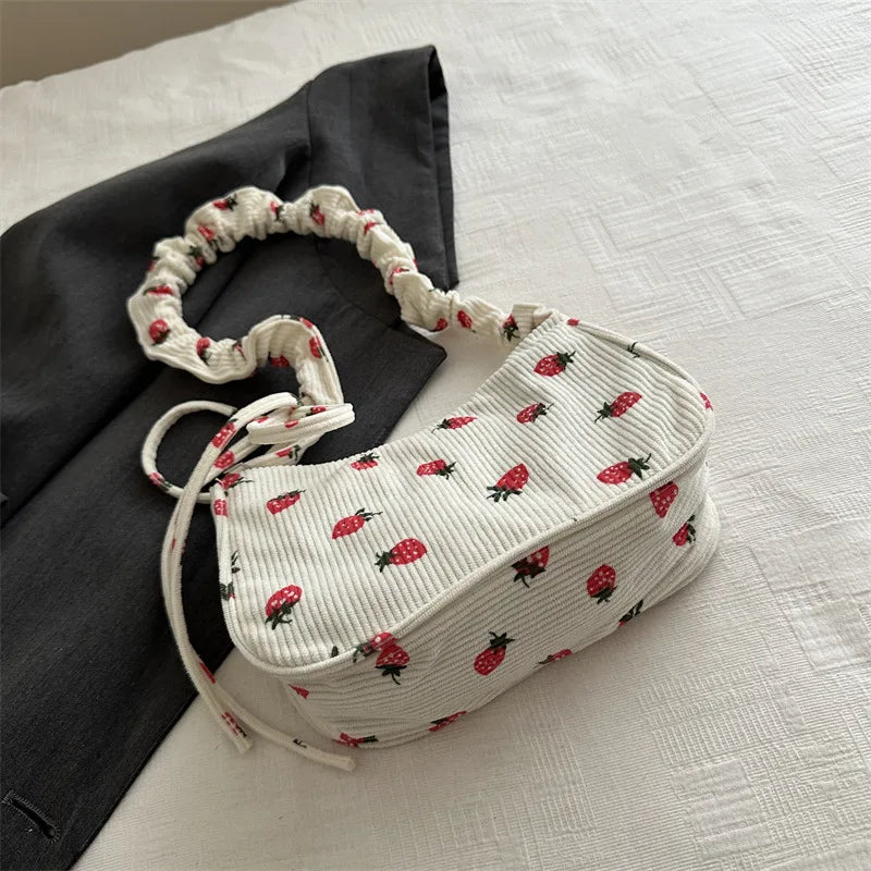 Corduroy hobo bag