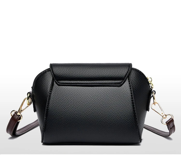Practical leather crossbody bag