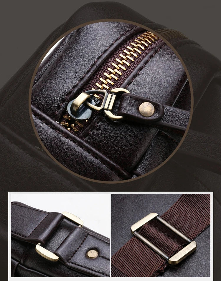 Classic leather crossbody bag