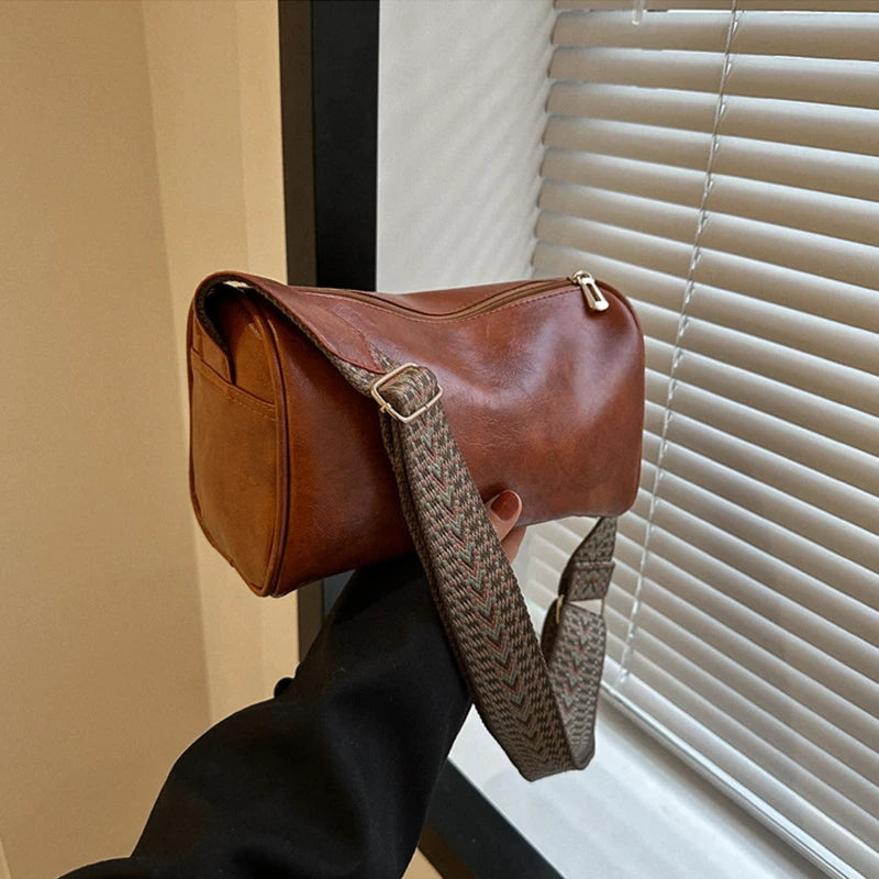 Sleek leather handbag