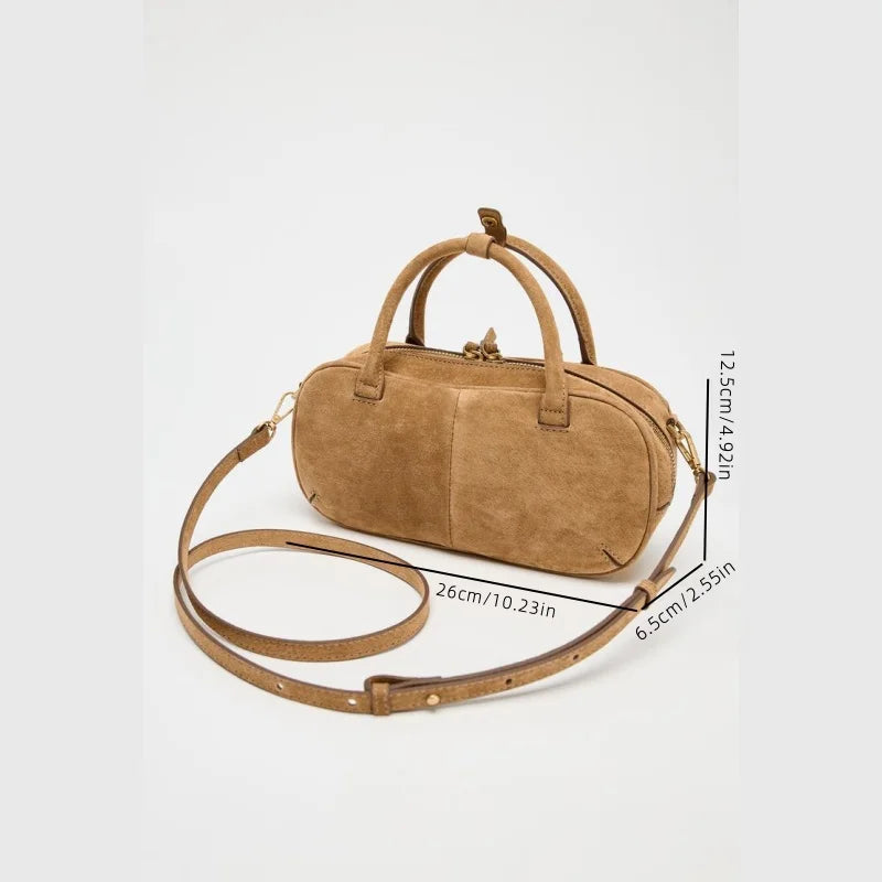 Medium suede handbag