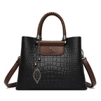 Vintage-inspired leather handbag