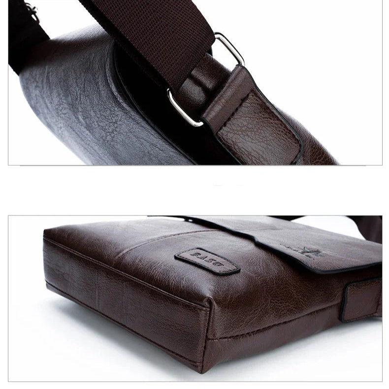 Versatile leather crossbody bag