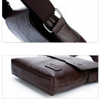 Versatile leather crossbody bag