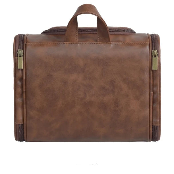 Leather dopp kit for men