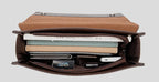 Executive leather laptop briefcase