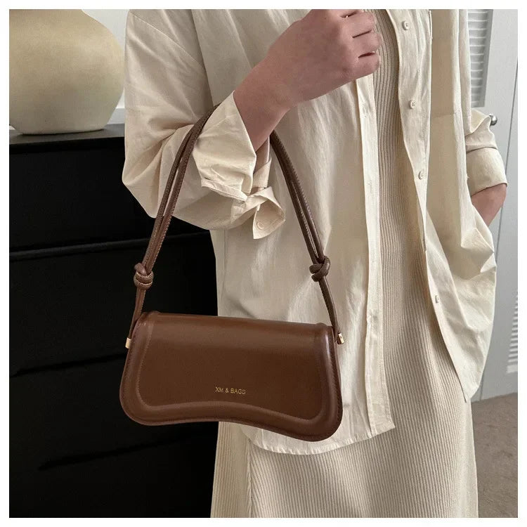 Leather sling bag for women