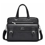 Classic leather briefcase for men