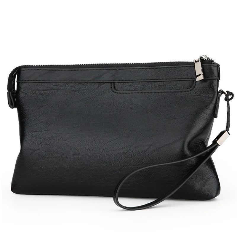 Classic leather clutch