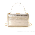 Leather handbag with structured silhouette