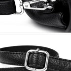 Designer-inspired leather handbag