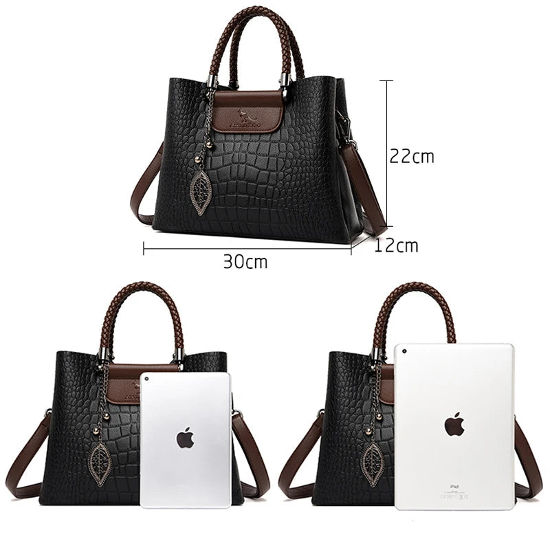 Vintage-inspired leather handbag