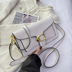 Designer inspired leather crossbody bag