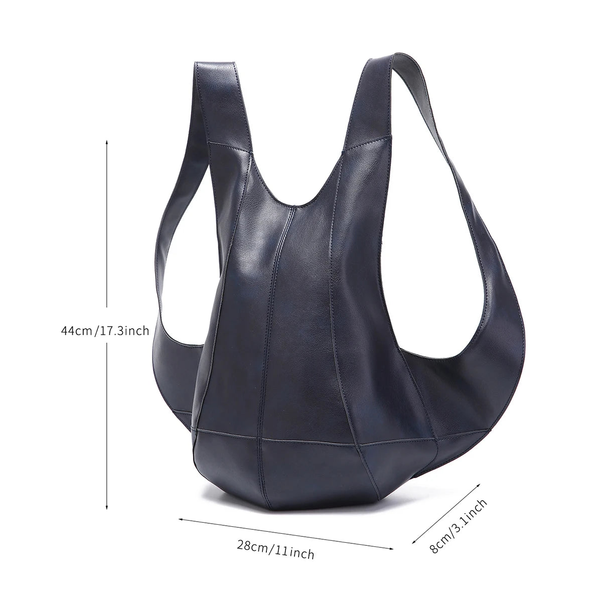 Anti-theft leather backpack