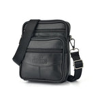 Structured leather crossbody bag