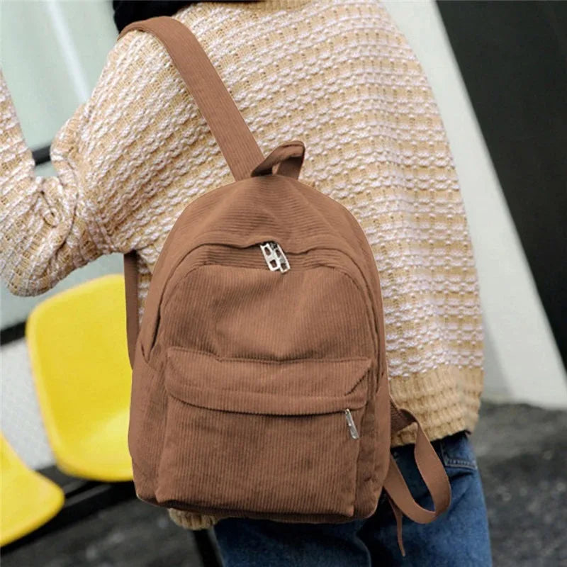 Everyday corduroy backpack