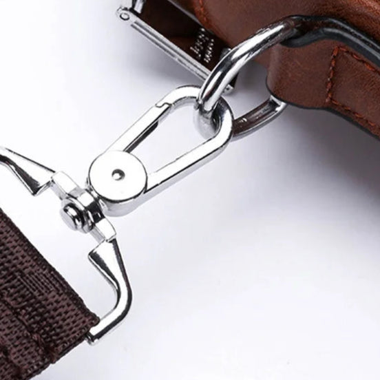 Vintage leather crossbody bag