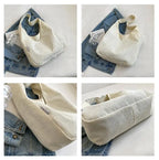 Women’s casual corduroy shoulder tote bag