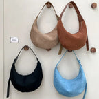 Hobo suede shoulder bag