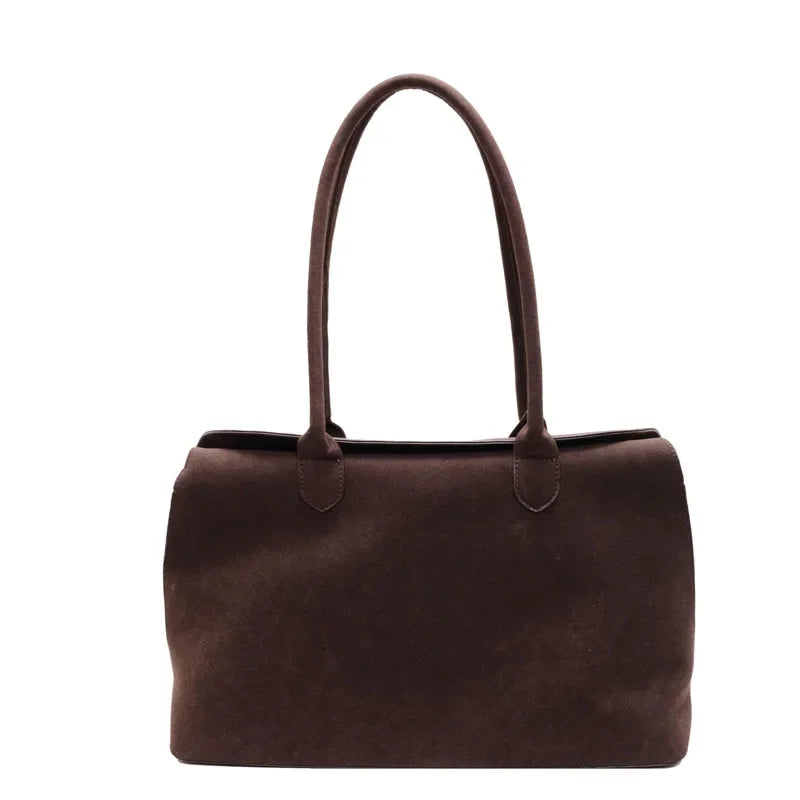 Retro Suede Large Capacity Women's Shoulder Bag