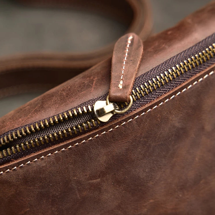 Streetwear-style leather bum bag
