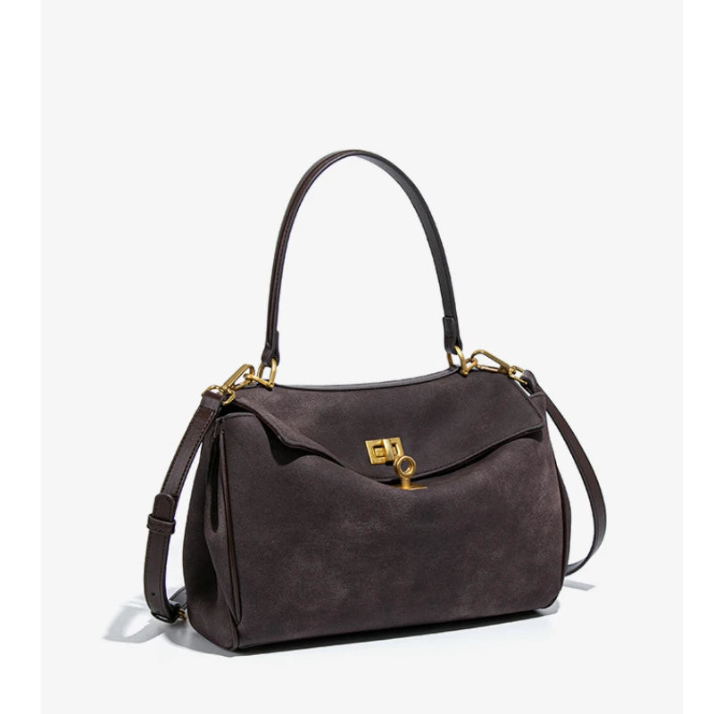 Timeless suede handbag