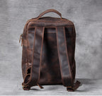 Leather hiking rucksack