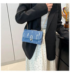 Casual washed denim purse for everyday outfits