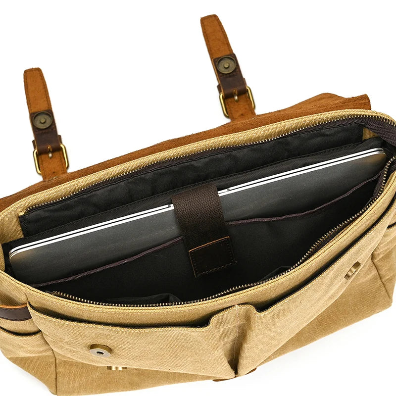 Leather office satchel
