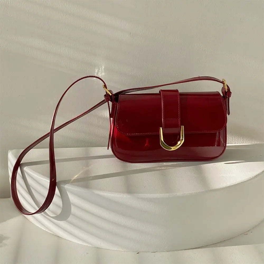 Leather sling purse