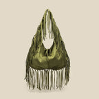 Boho suede shoulder bag