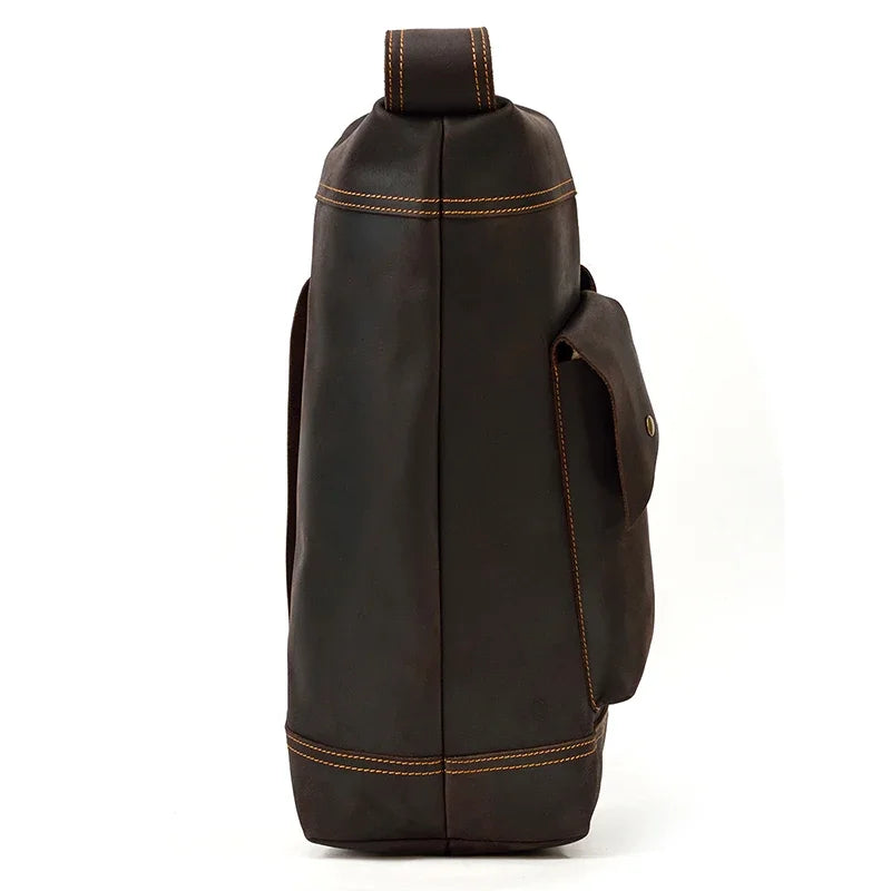 Full leather rucksack backpack