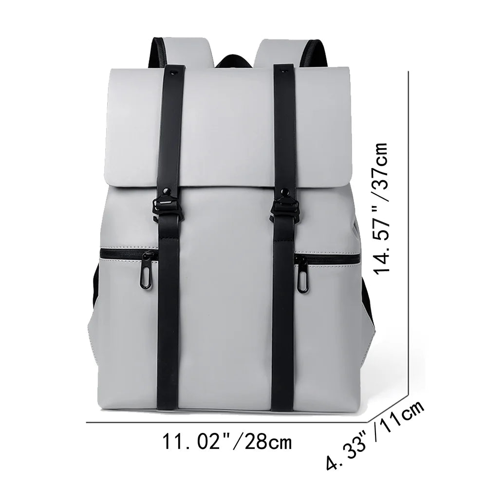 Men's leather backpack rucksack