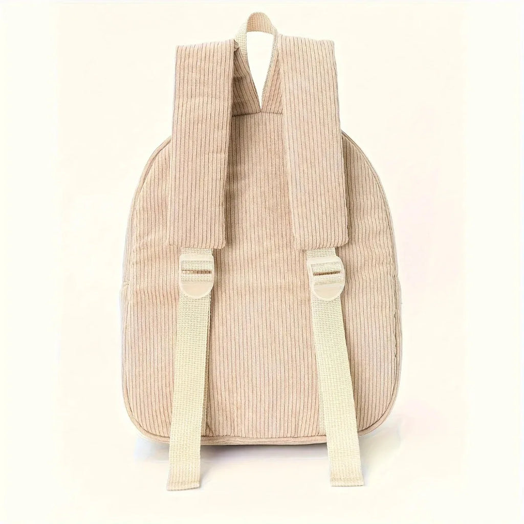 Cute corduroy backpack