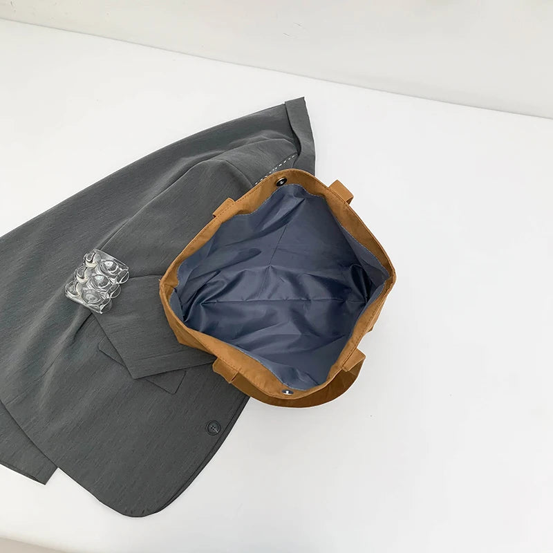 Elegant suede tote bag