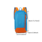 Small red hiking backpack
