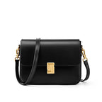 Retro style leather crossbody bag