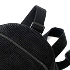 Mini corduroy backpack with adjustable straps