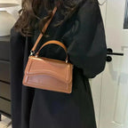 Elegant small leather crossbody bag